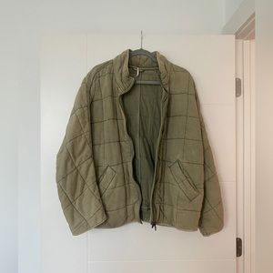 Free People Dolman Quilted Knit Jacket